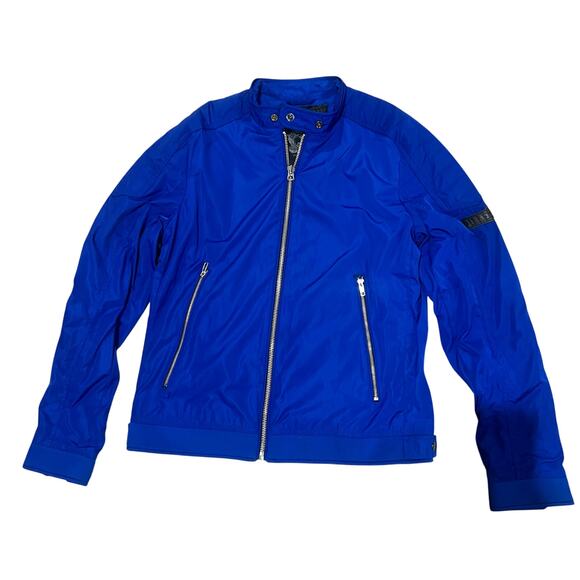 Diesel Other - Diesel Blue Moto Bomber Jacket Full Zip Size XL